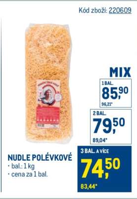 Nudle polévkové