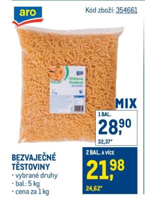 Bezvaječné těstoviny