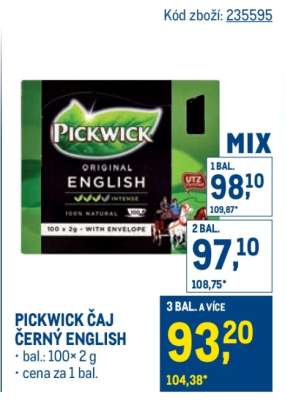PICKWICK ČAJ ČERNÝ ENGLISH