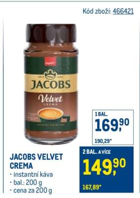 JACOBS VELVET CREMA
