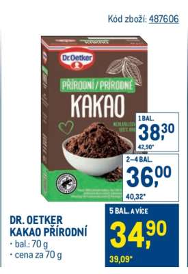 DR. OETKER KAKAO PŘÍRODNÍ