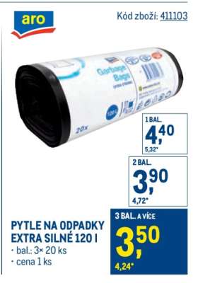 Pytle na odpadky extra silné 120 l