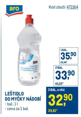 Leštidlo do myčky nádobí