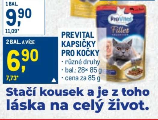 PREVITAL Kapsičky pro kočky
