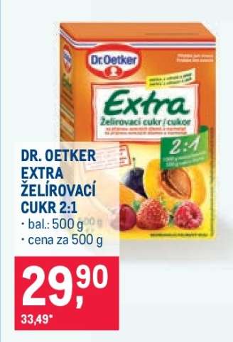 Dr. Oetker Extra želírovací cukr 2:1