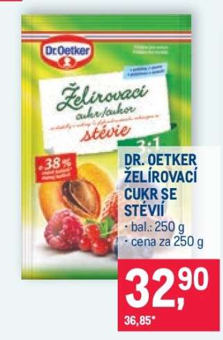 DR. OETKER ŽELÍROVACÍ CUKR SE STÉVIÍ