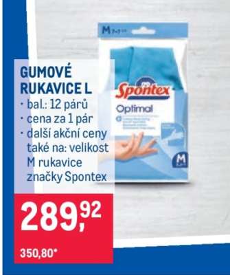 GUMOVÉ RUKAVICE L