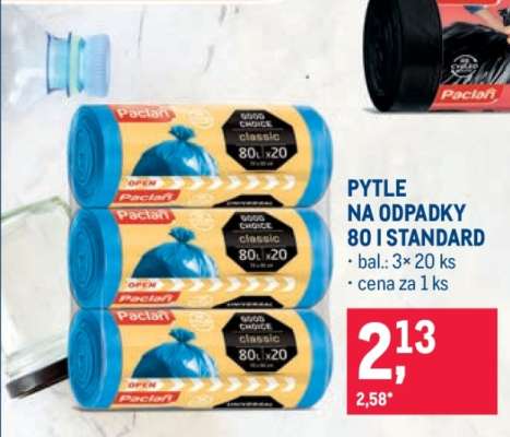 PYTLE NA ODPADKY 80 l STANDARD