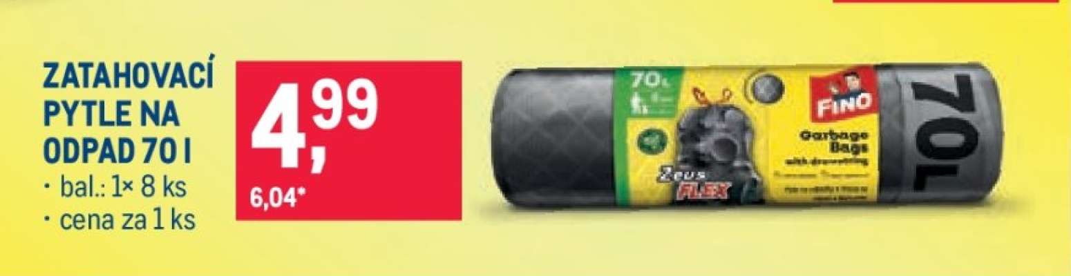 ZATAHOVACÍ PYTLE NA ODPAD 70 l