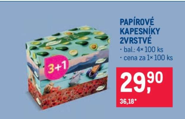 Papírové kapesníky 2vrstvé