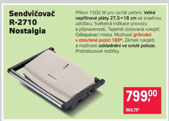 Sendvičovač R-2710 Nostalgia
