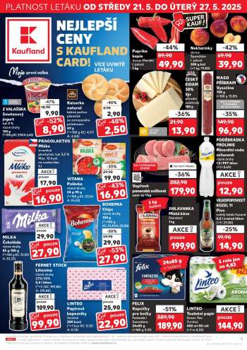 Leták Kaufland - 21.5.2025 - 27.5.2025.