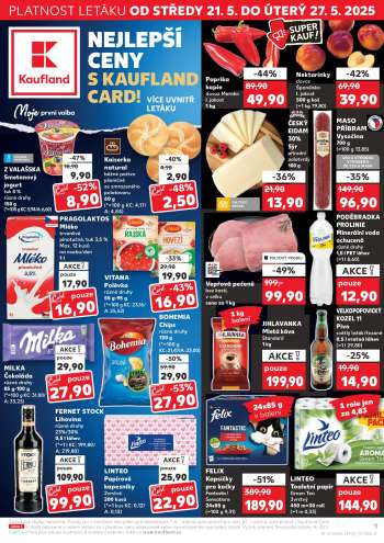 Leták Kaufland - 21.5.2025 - 27.5.2025.