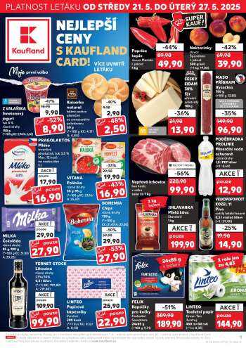 Leták Kaufland - 21.5.2025 - 27.5.2025.