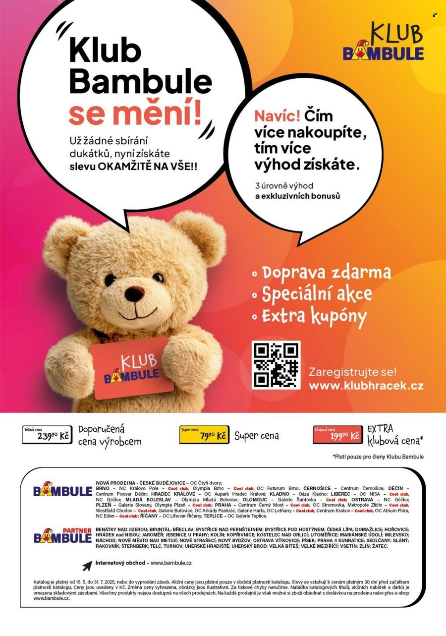 Leták Bambule - 15.5.2025 - 31.7.2025. Strana 1