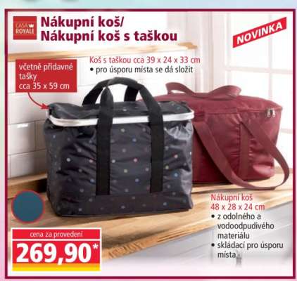 Nákupní koš/ Nákupní koš s taškou