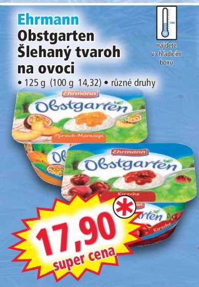 Ehrmann Obstgarten Šlehaný tvaroh na ovoci