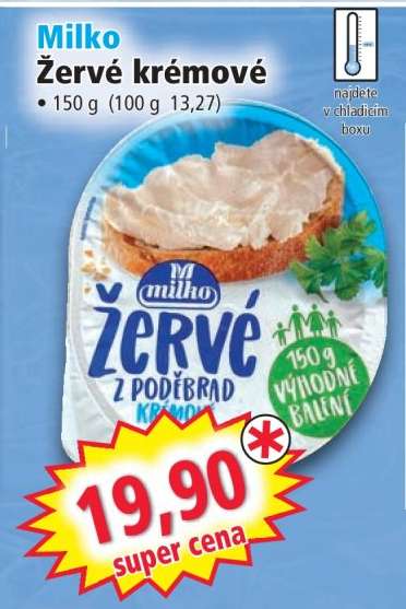 Milko Žervé krémové