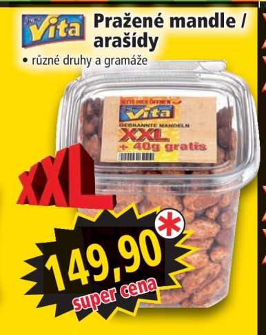Pražené mandle / arašídy