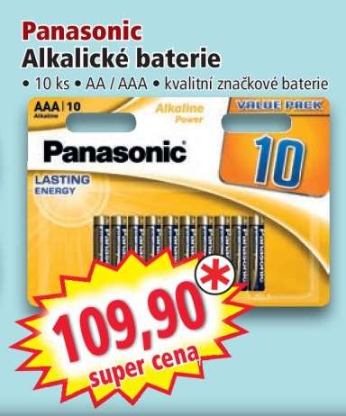 Panasonic Alkalické baterie