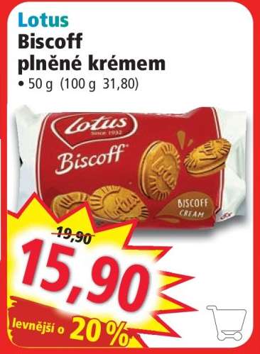 Lotus Biscoff plněné krémem