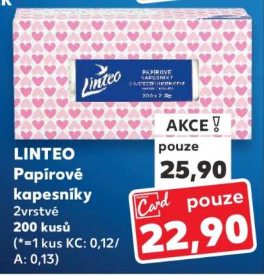 Linteo papírové kapesníky