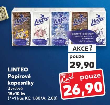 Linteo papírové kapesníky