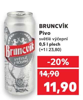 BRUNCVÍK Pivo světlé výčepní