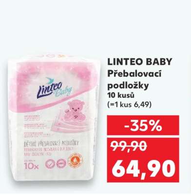 LINTEO BABY Přebalovací podložky