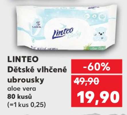 Linteo dětské vlhčené ubrousky