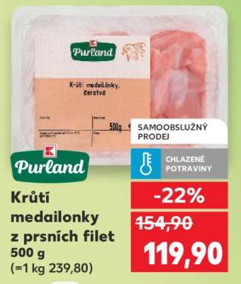 Krůtí medailonky z prsnich filet