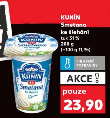 Kunín Smetana ke šlehání
