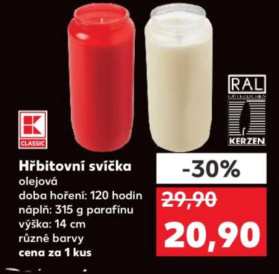 Hřbitovní svíčka