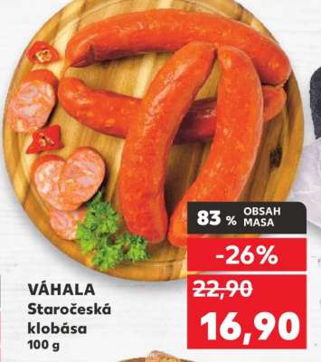 VÁHALA Staročeská klobása