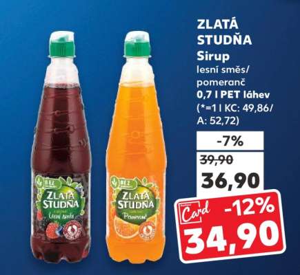 ZLATÁ STUDNA Sirup