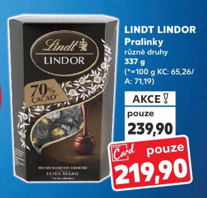 Lindt Lindor Pralinky