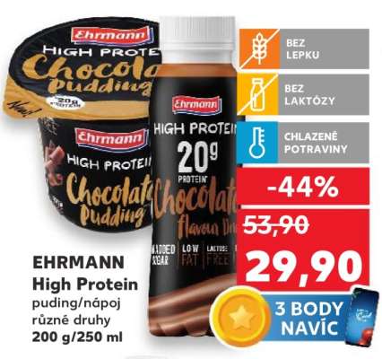 EHRMANN High Protein puding/nápoj