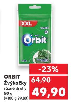 Orbit žvýkačky