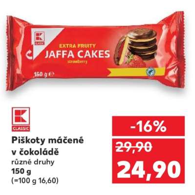 Piškoty máčené v čokoládě