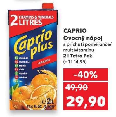 CAPRIO Ovocný nápoj