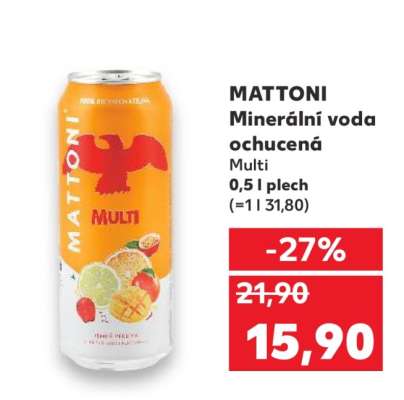 MATTONI Minerální voda ochucená