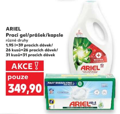 ARIEL Prací gel/prášek/ kapsle