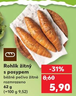 Rohlík žitný s posypem