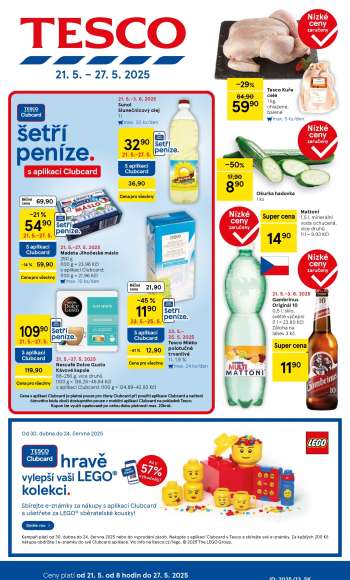 Leták TESCO - 21.5.2025 - 27.5.2025.