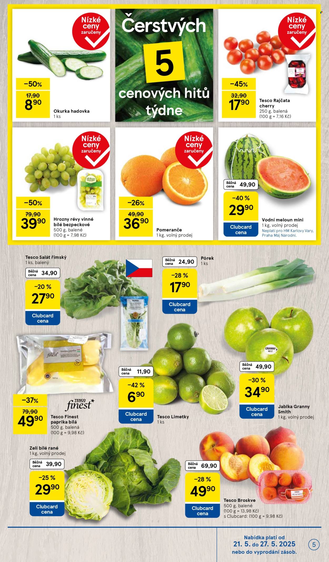 Leták TESCO - 21.5.2025 - 27.5.2025. Strana 1