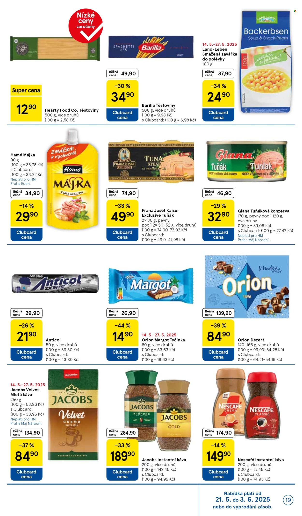 Leták TESCO - 21.5.2025 - 27.5.2025. Strana 1