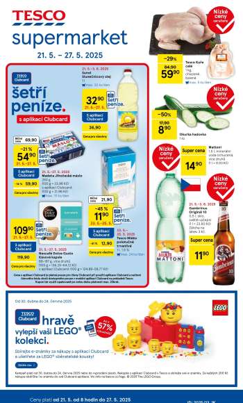 Leták TESCO supermarket - 21.5.2025 - 27.5.2025.