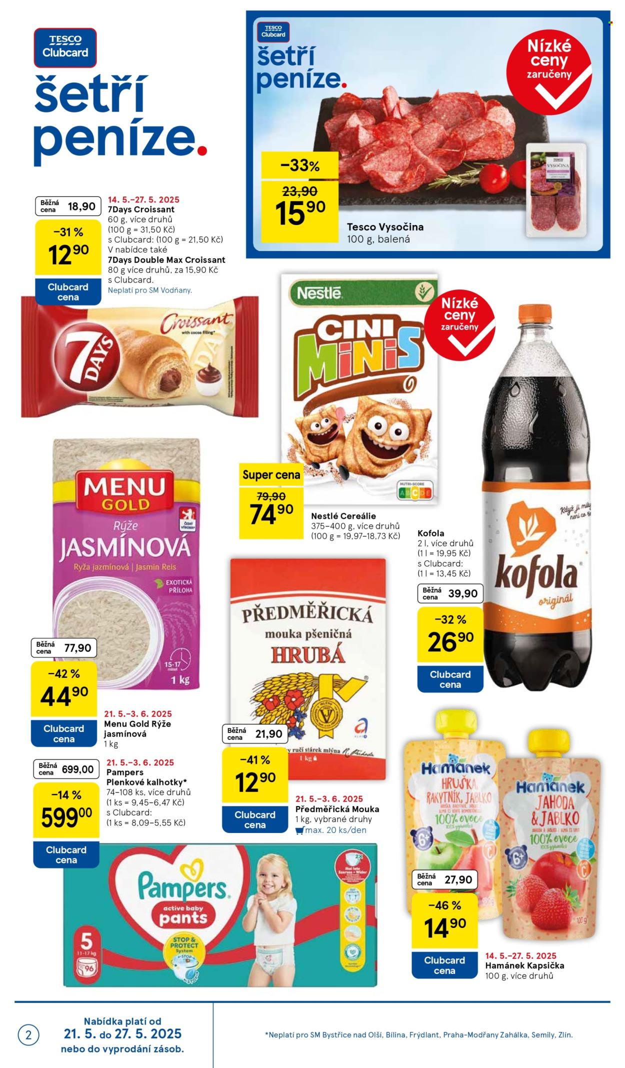 Leták TESCO supermarket - 21.5.2025 - 27.5.2025. Strana 1
