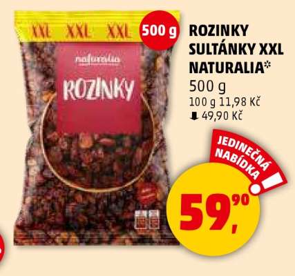 Rozinky Sultánky XXL Naturalia