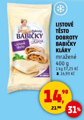 LISTOVÉ TĚSTO DOBROTY BABIČKY KLÁRY*